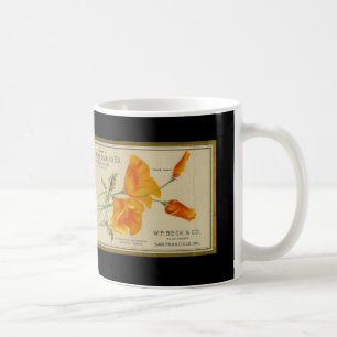 Vintages kalifornisches Birnenzetikett Kaffeetasse