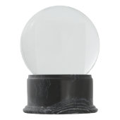 Vintages Kalligraphie-Skript-'Buchstabe E Schneekugel (Rückseite)