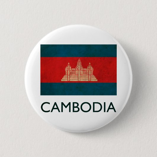 Vintages Kambodscha Button (Vorderseite)