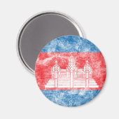 Vintages Kambodscha Magnet (Vorderseite/Rückseite)