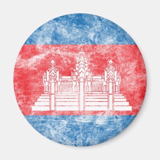 Vintages Kambodscha Magnet (Vorne)