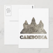 Vintages Kambodscha Postkarte (Vorne/Hinten)