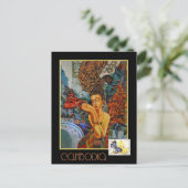 Vintages Kambodscha Postkarte (Stehend Vorderseite)