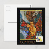 Vintages Kambodscha Postkarte (Vorne/Hinten)