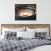 Vintages Kameraobjektiv Leinwanddruck (Insitu (Schlafzimmer))