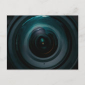 Vintages Kameraobjektiv Postkarte (Vorderseite)
