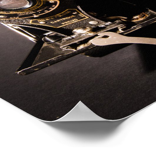 Vintages Kameraposter Poster (Ecke)