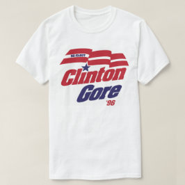 Vintages Kampagnen-Logo Clinton/Gore 1996 T-Shirt