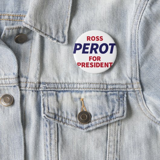 Vintages Kampagnen-Logo Ross Perot Button (Beispiel)