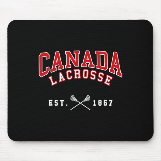 Vintages Kanada Lacrosse 1 Mousepad (Vorne)