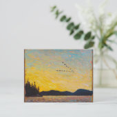 Vintages kanadisches Landschaftsbild von Tom Thoms Postkarte (Stehend Vorderseite)