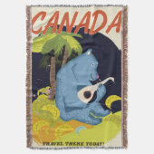 Vintages kanadisches Reiseplakat Decke (Vorderseite Vertikal)