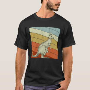 Vintages Kangaroo für Jungen Mädchen Kangaroo Retr T-Shirt