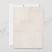 Vintages Kaninchen-Botanisches Baby-Geschlecht Einladung (Rückseite)