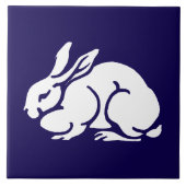 Vintages Kaninchen Fliese (Vorderseite)