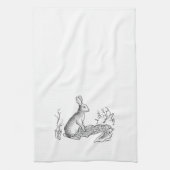 Vintages Kaninchen Geschirrtuch (Vertikal)