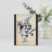 Vintages Kaninchen im Herzen Postkarte (Stehend Vorderseite)