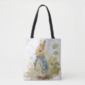 Vintages Kaninchen mit Blume Tasche (Vorderseite)