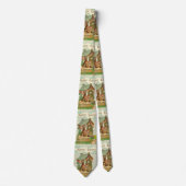 Vintages Kaninchen und Ostereier Krawatte (Vorderseite)