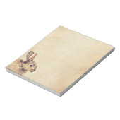 Vintages Kaninchendiagramm Notizblock (Rotiert)