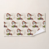 Vintages Kaninchenpaar in Viktorianischer Kleidung Badhandtuch Set (Handtuch)