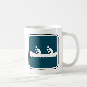 Vintages Kanu-Zeichen Kaffeetasse