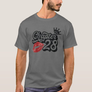 Vintages Kapitel 28 Kleine Lippen Glücklich Geburt T-Shirt