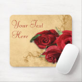 Vintages Karamellbraun und Rose Mousepad (Mit Mouse)