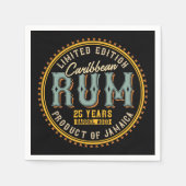 Vintages Karibikrennen Serviette (Vorderseite)