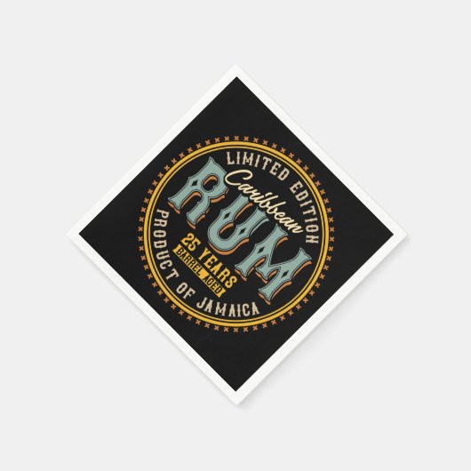 Vintages Karibikrennen Serviette (Ecke)