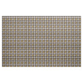 Vintages kariertes Schwarz-Gelb-Hahnentrittmuster Stoff (Fat Quarter (45,7 x 55,9 cm))