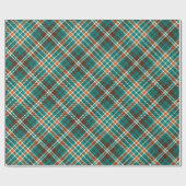 Vintages Kariertes Tartan Wrapping Paper Geschenkpapier (Flach)