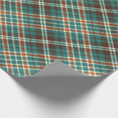 Vintages Kariertes Tartan Wrapping Paper Geschenkpapier (Ecke)