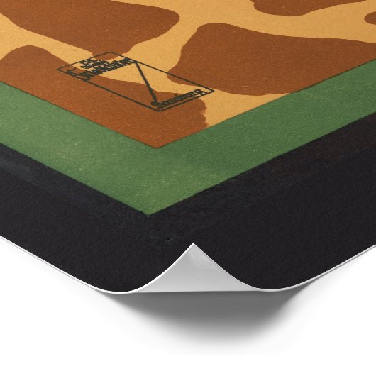 Vintages Karl Hagenbecks Tierpark Circus Poster (Ecke)