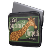 Vintages Karl Hagenbecks Tierpark Circus Poster Laptopschutzhülle (Vorderseite Links)