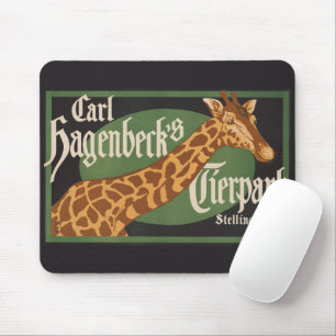 Vintages Karl Hagenbecks Tierpark Circus Poster Mousepad
