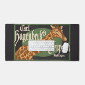 Vintages Karl Hagenbecks Tierpark Circus Poster Schreibtischunterlage (Tastatur & Maus)