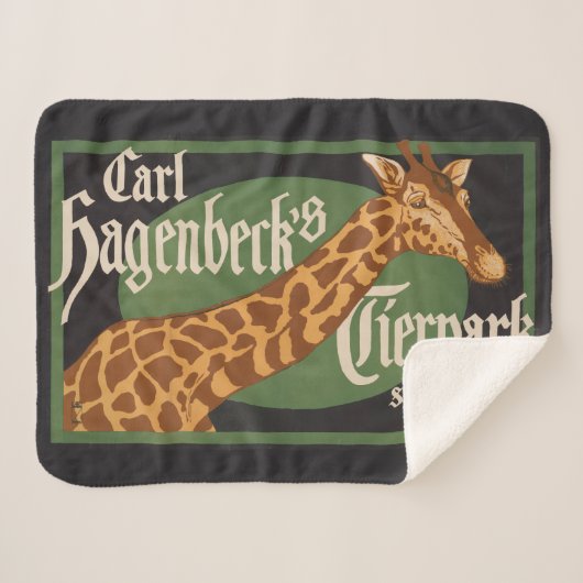 Vintages Karl Hagenbecks Tierpark Circus Poster Sherpadecke (Vorderseite (Horizontal))