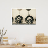 Vintages Karneval-Poster Poster (Küche)