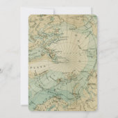 Vintages Kartenabenteuer erwartet die Babydusche Einladung (Rückseite)