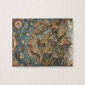 Vintages Kartenabenteuer Puzzle (Horizontal)