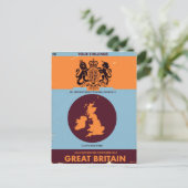 Vintages Kartenbuchcover von Großbritannien. Postkarte (Stehend Vorderseite)