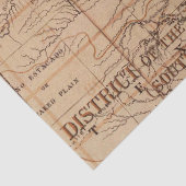 Vintages Kartendesign 12 Seidenpapier (Detail)