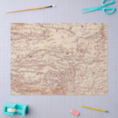 Vintages Kartendesign 3 Seidenpapier (Basteln)