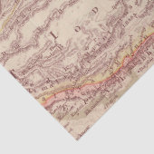 Vintages Kartendesign 3 Seidenpapier (Detail)