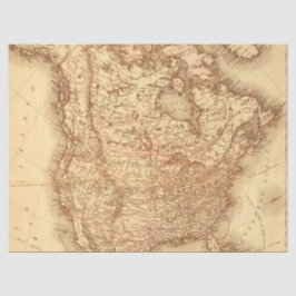 Vintages Kartendesign 7 Seidenpapier