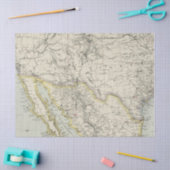 Vintages Kartendesign 8 Seidenpapier (Basteln)