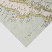 Vintages Kartendesign 8 Seidenpapier (Detail)