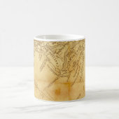 Vintages Kartenhintergrundpapier Kaffeetasse (Mittel)