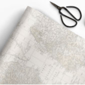 Vintages Kartenlesepapier Geschenkpapier